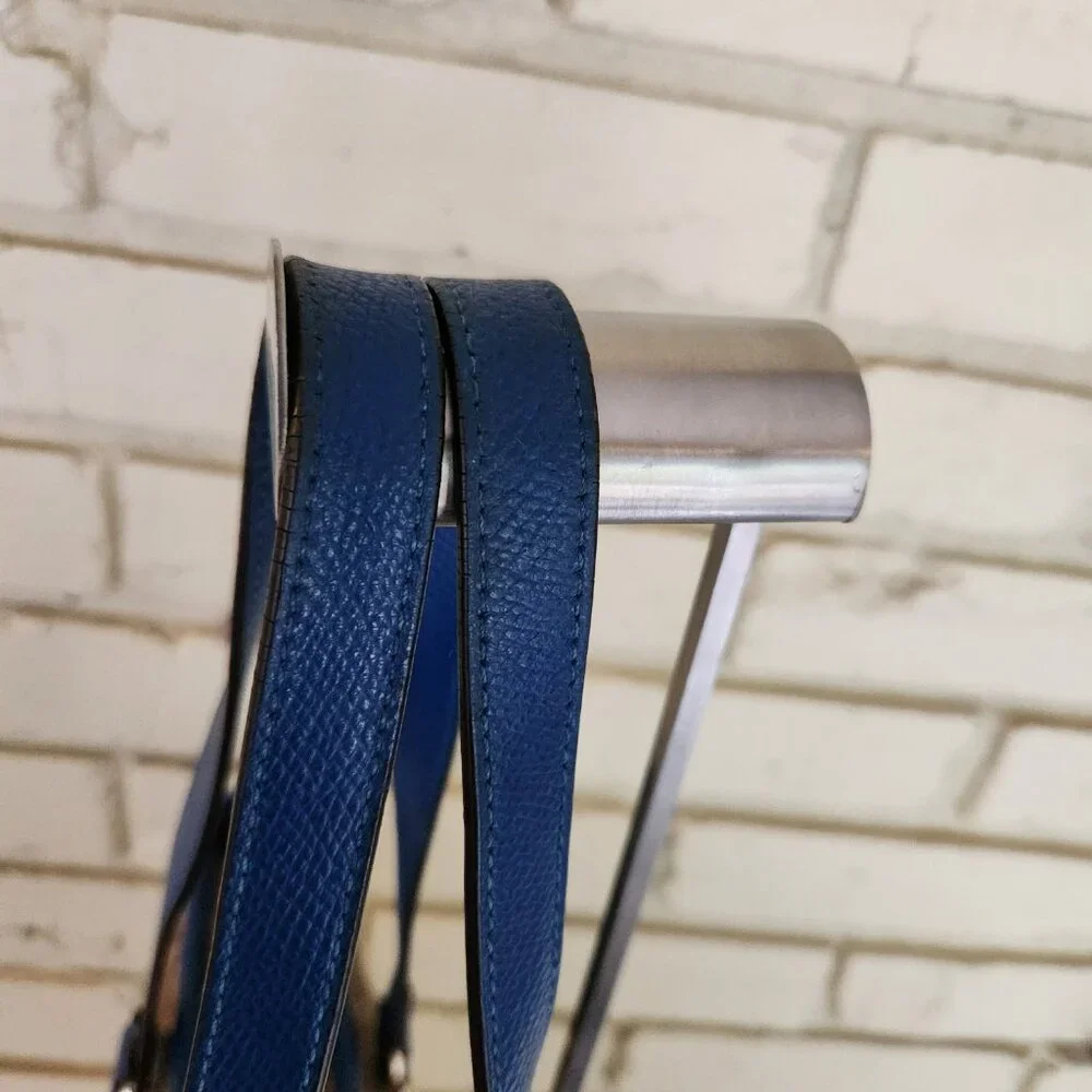 Like New Coach Signature Blue Outline Satchel Tote Bag